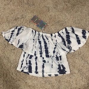 True Rock Tie-dye Crop Top